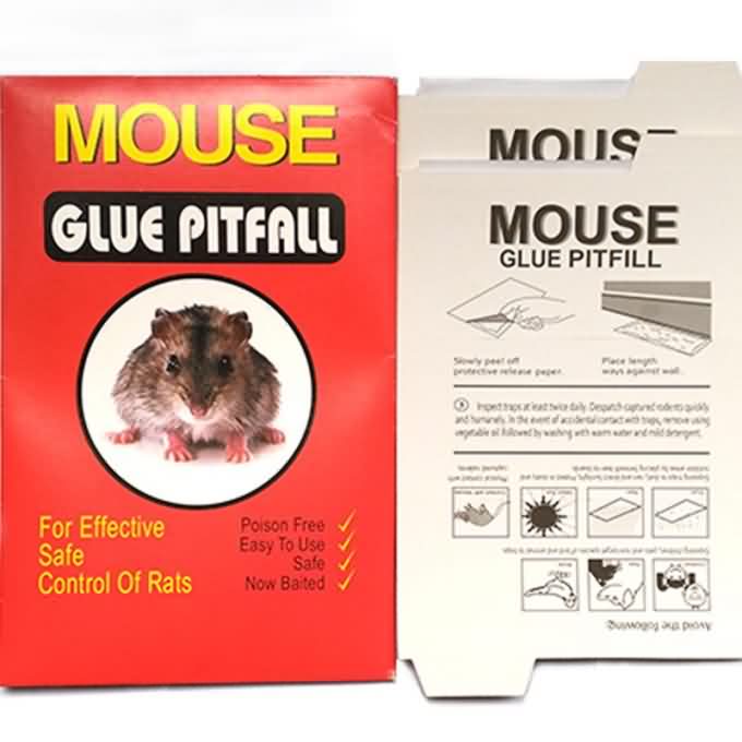 Red Rat Mouse Cola Pitfall Placa de papel de tamanho pequeno Venda imperdível