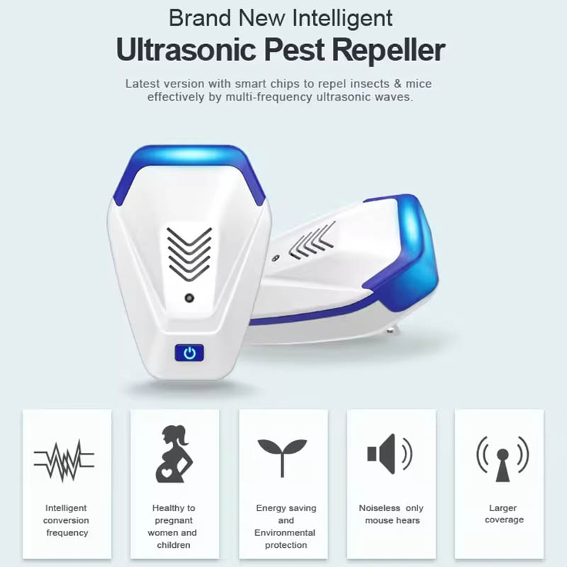 New Arrival Indoor Electric Plug In Multiple Anti mice Rat Mosquito Pest Insect Control Ultrasonic Mouse Repeller Wholesale