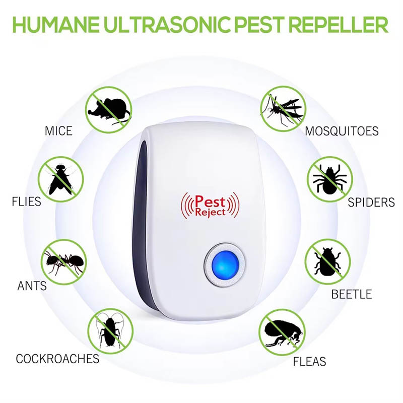 Ultrasonic Repeller Reject Electronic Mosquito Killer Light Trap Lamp Repellant Pest Control